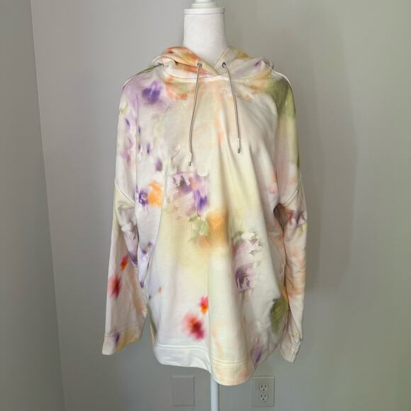 Scotch & Soda Wildflower cream tie-dye hooded sweatshirt size M - Picture 2 of 12